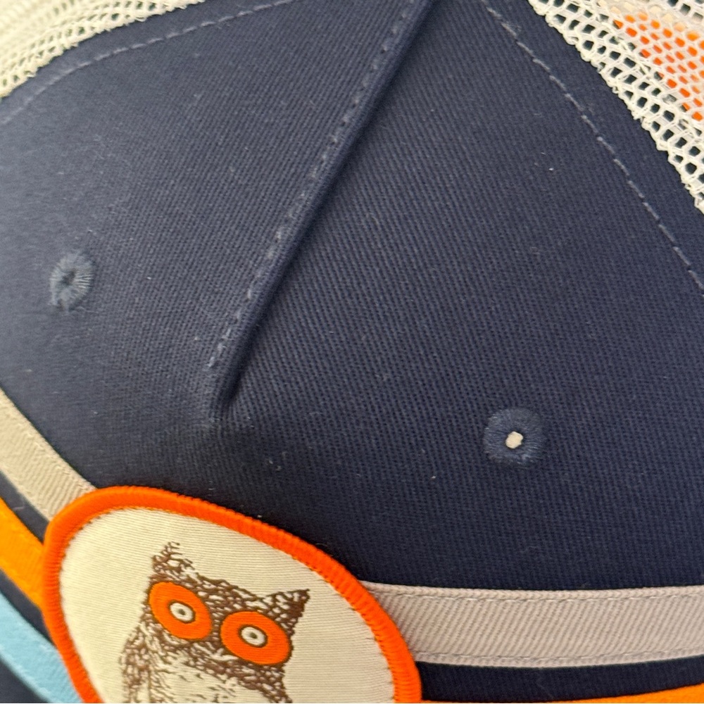 HOOTERS Design Logo Owl Mesh Baseball Cap Hat UF Gator Colors NWT - Picture 4 of 11